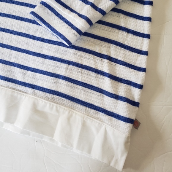 TALBOTS STRIPED BLUE&WHITE SWEATER - Picture 5 of 9